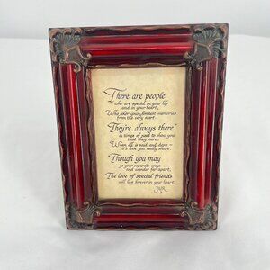Decorative Red‎ Picture Frame With Inspirational Quote